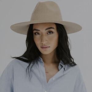 GIGI PIP Emma wide brim fedora style hat 100%  Australian wool